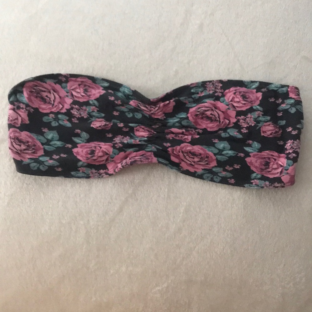 Floral Strapless Bandeau